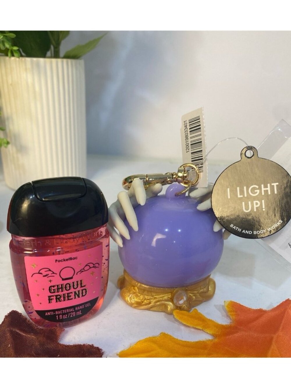 Halloween Light Up Crystal Ball Pocket Bac Holder & Sani “Ghoul Friend” BBW
